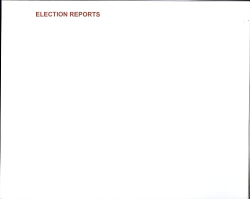 Epsilon Xi Election Reports