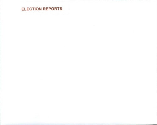 Delta Epsilon Election Reports