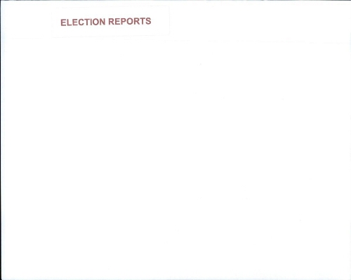 Beta Epsilon Election Reports