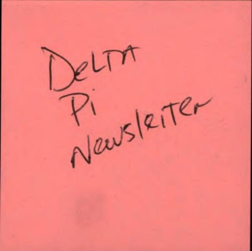 Delta Pi Newsletters