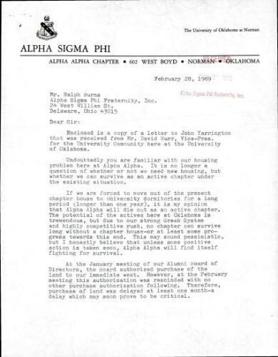 Alpha Alpha  Correspondence 4