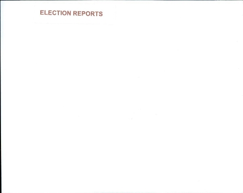 Alpha Rho Election Reports
