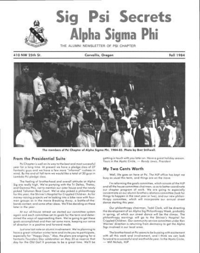 Psi Newsletters